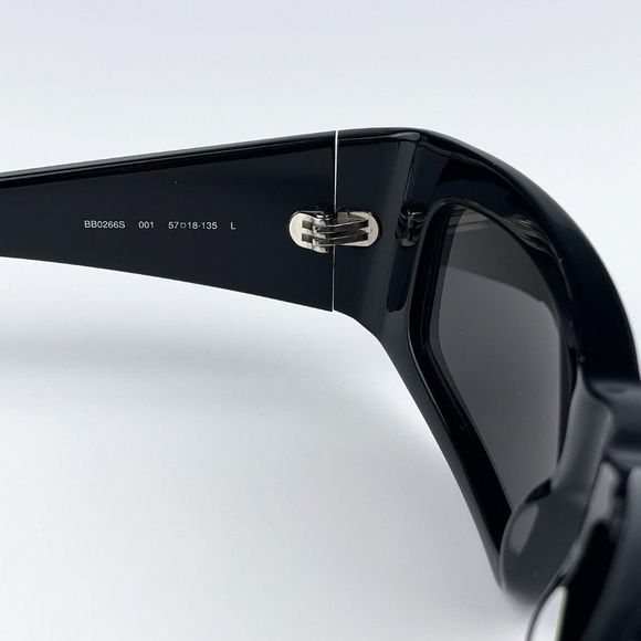 Balenciaga BB0266Sā001 Sunglasses Black Grey Rectangle Unisex - Picture 10 of 12